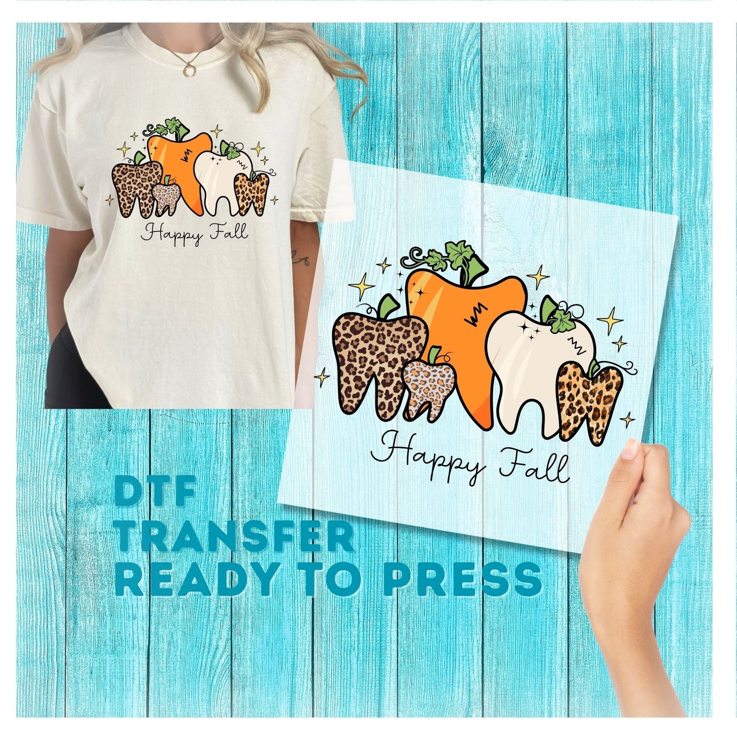 Dental Fall DTF Transfer