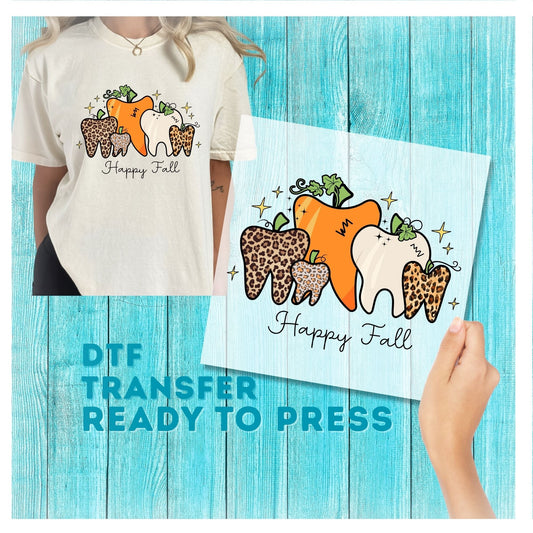 Dental Fall DTF Transfer