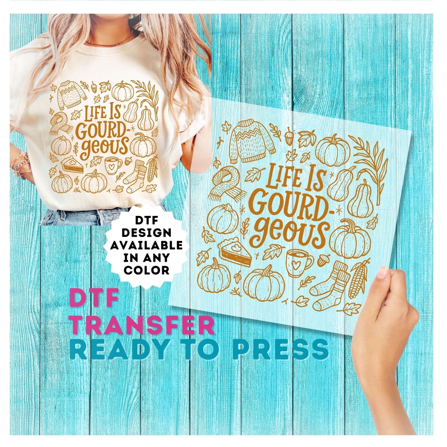 Cute Gourds DTF Transfer