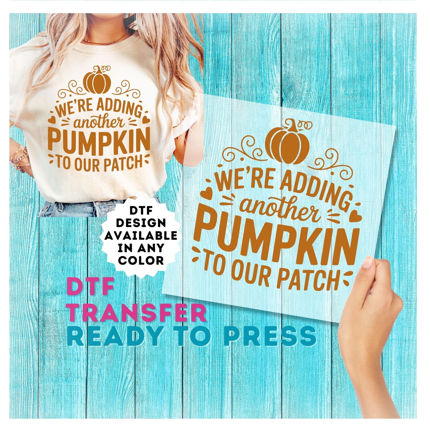 Pumpkin DTF Transfer