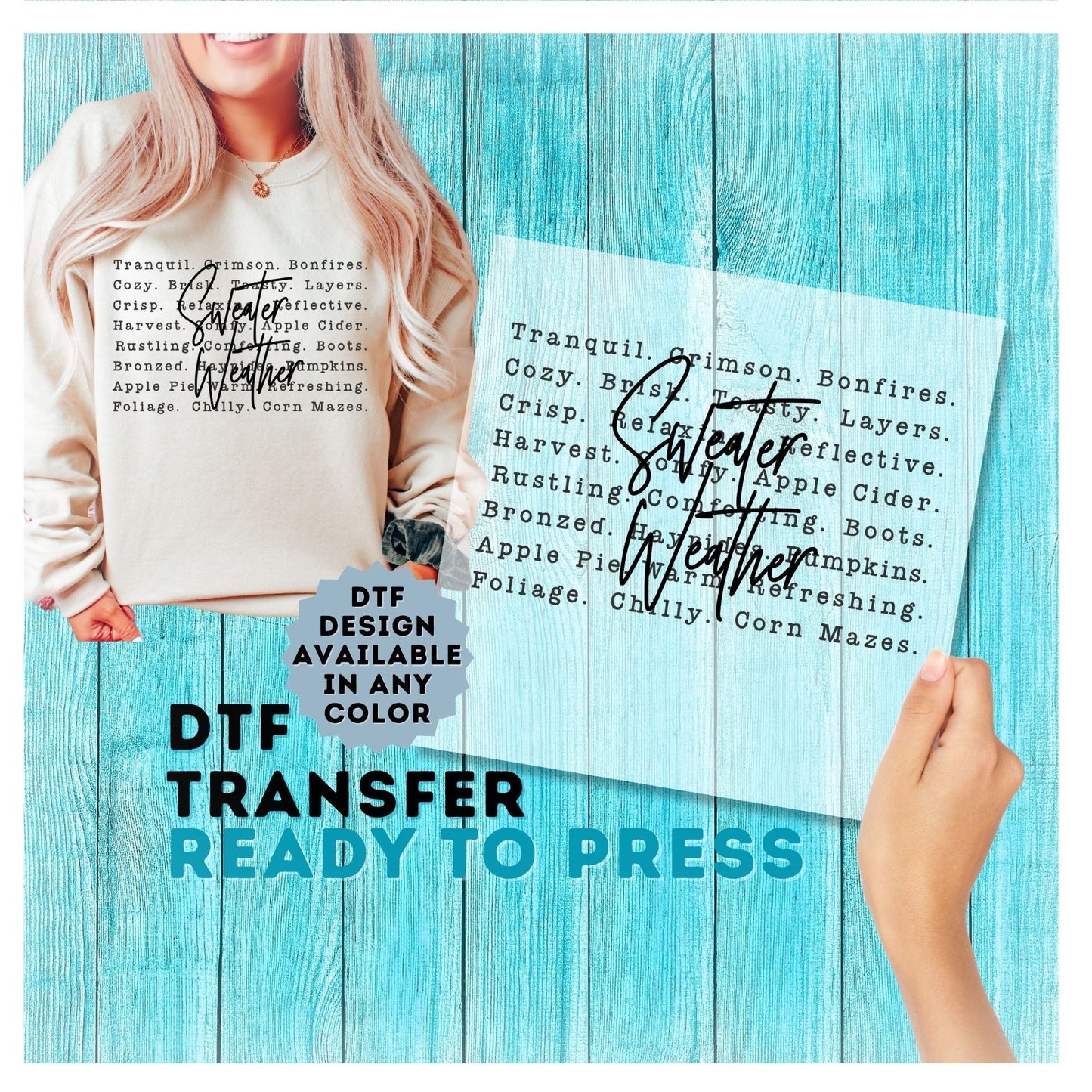 Sweater Weather DTF Transfer