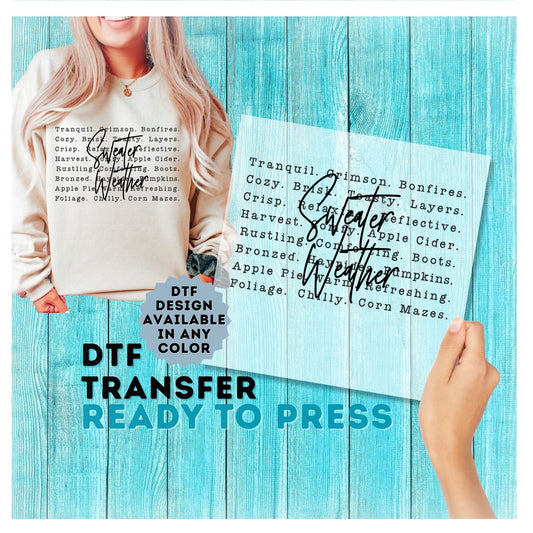 Sweater Weather DTF Transfer