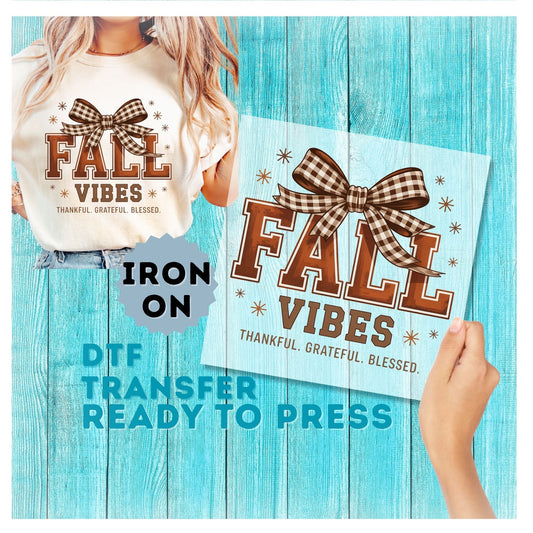Fall Vibes DTF Transfer