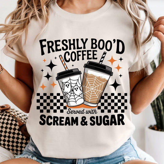 Freshly Boo'd Coffee - Comfort Colors Tee or Sweatshirt