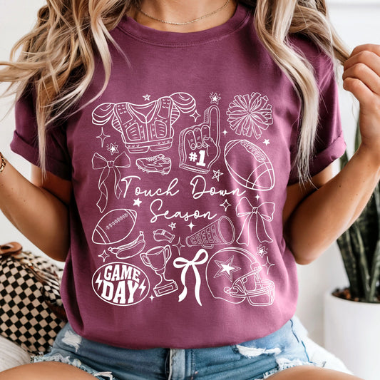 Touchdown Season - Comfort Colors Tee or Sweatshirt