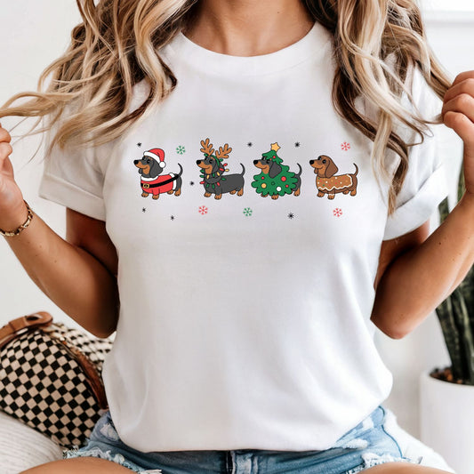 A Dachshund Christmas - Comfort Colors Tee or Sweatshirt