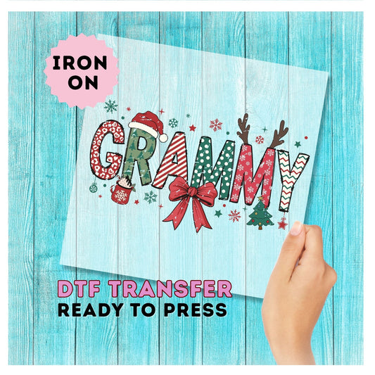 Grammy Christmas DTF Transfer