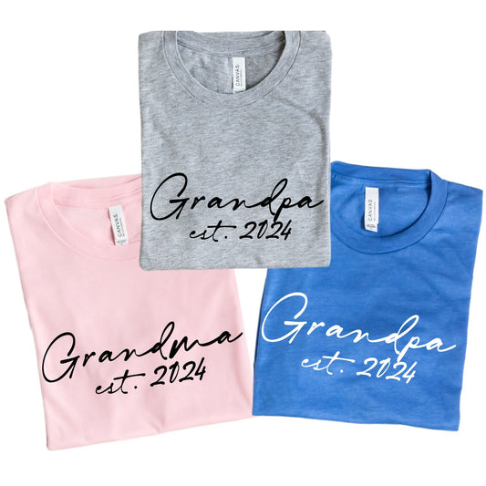 Grandma / Grandpa PERSONALIZE THE EST YEAR