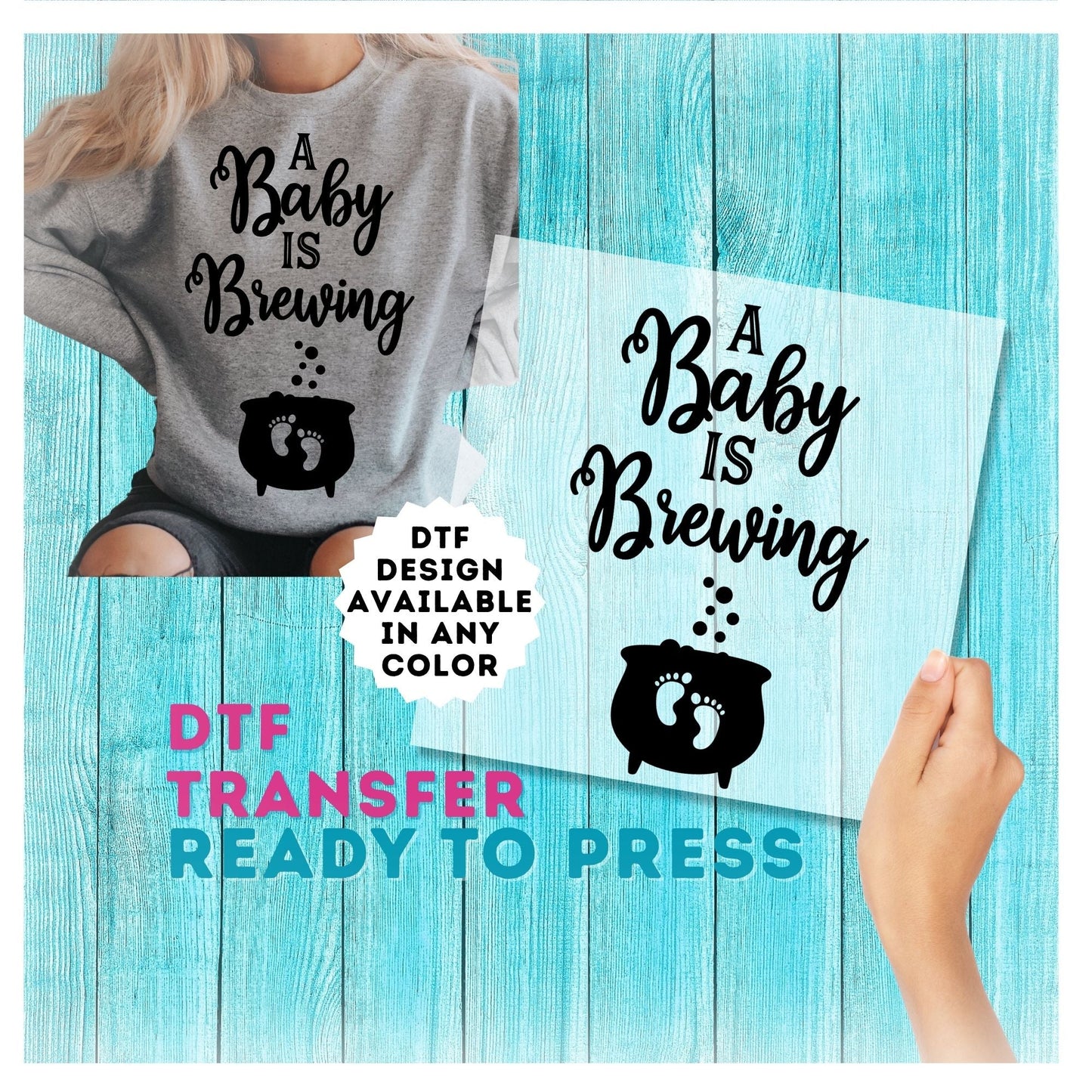 A Baby is Brewing DTF Transfer