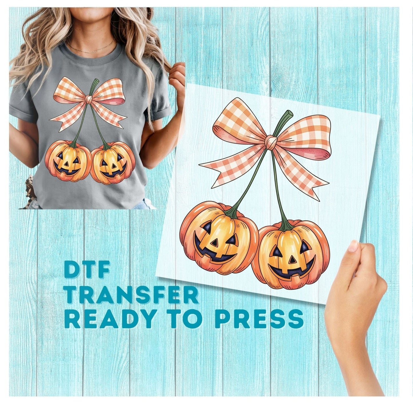 Pumpkin Cherries DTF Transfer