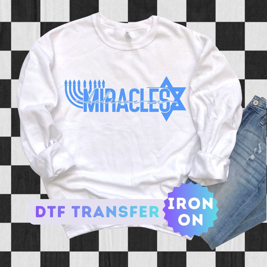 Hanukkah DTF Transfer