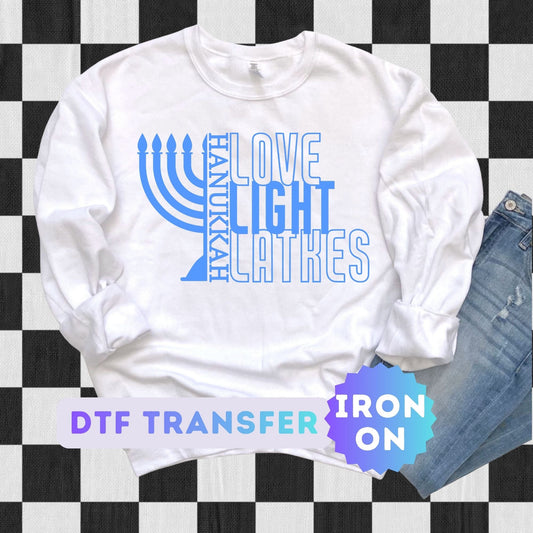 Hanukkah DTF Transfer