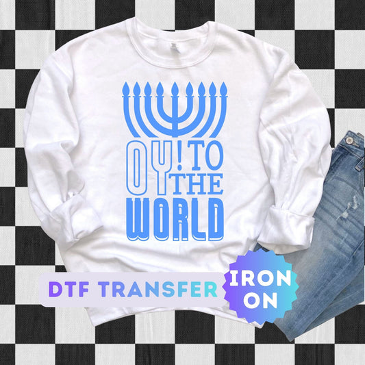 Hanukkah DTF Transfer