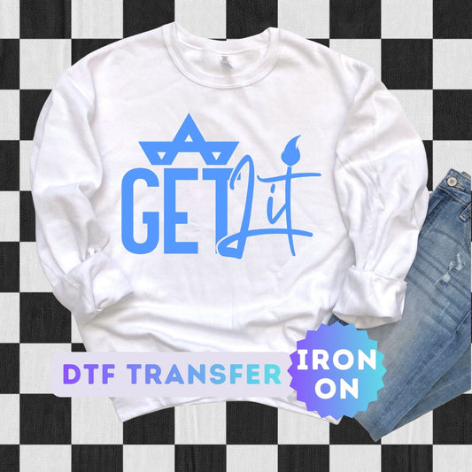 Hanukkah DTF Transfer