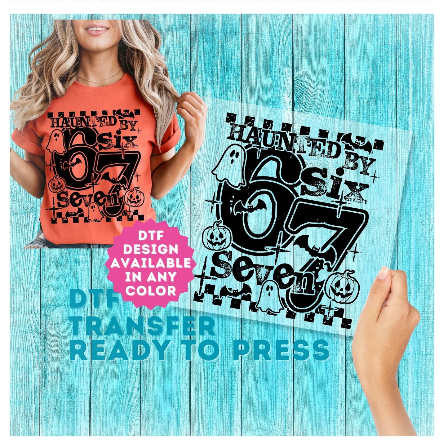 6-7 Halloween DTF Transfer