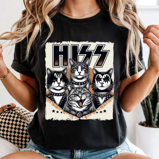 HISS - Cats Band - Comfort Colors Tee or Sweatshirt