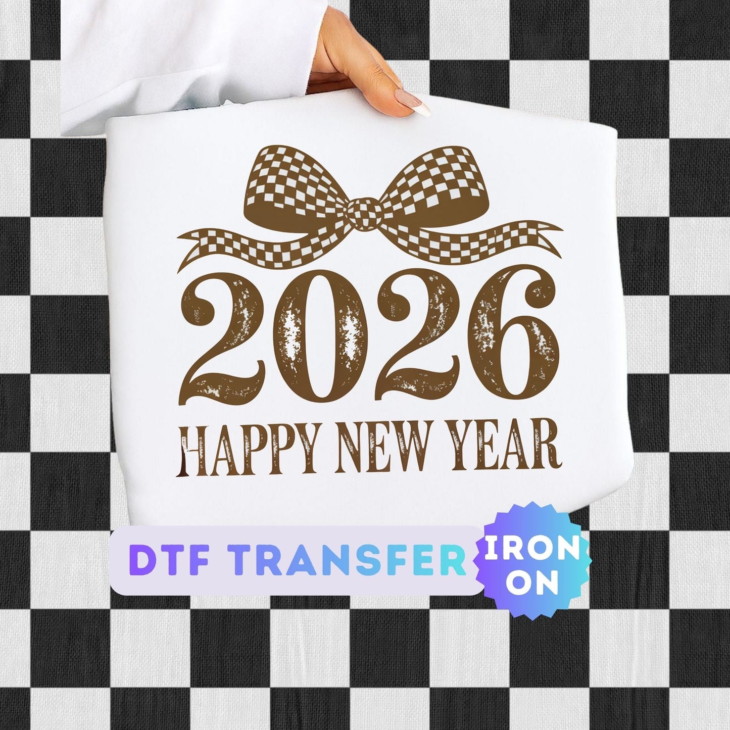 2026 Happy New Year DTF Transfer
