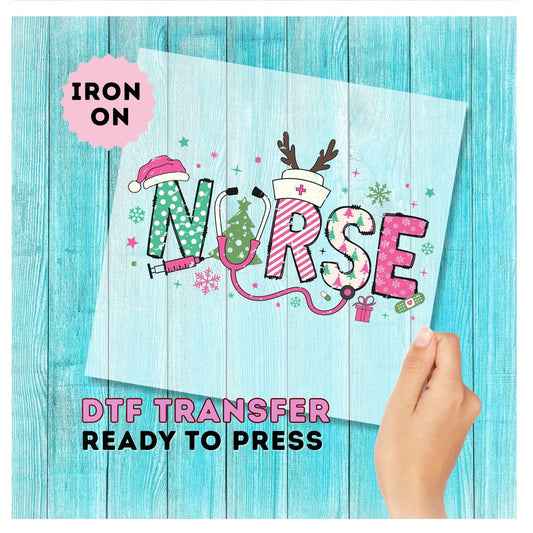 Nurse Christmas DTF Transfer