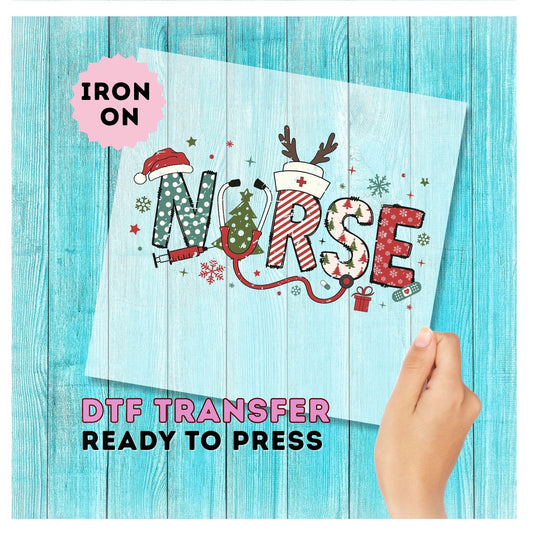 Nurse Christmas DTF Transfer