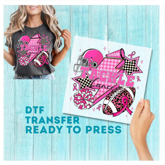 Football Pink DTF Transfer