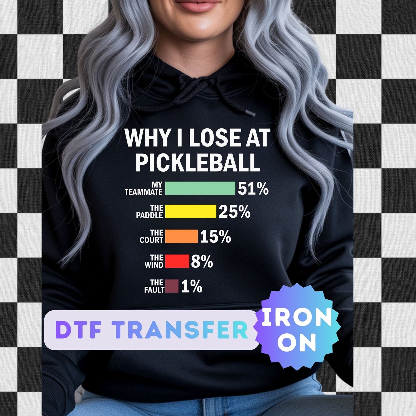 Pickleball DTF Transfer