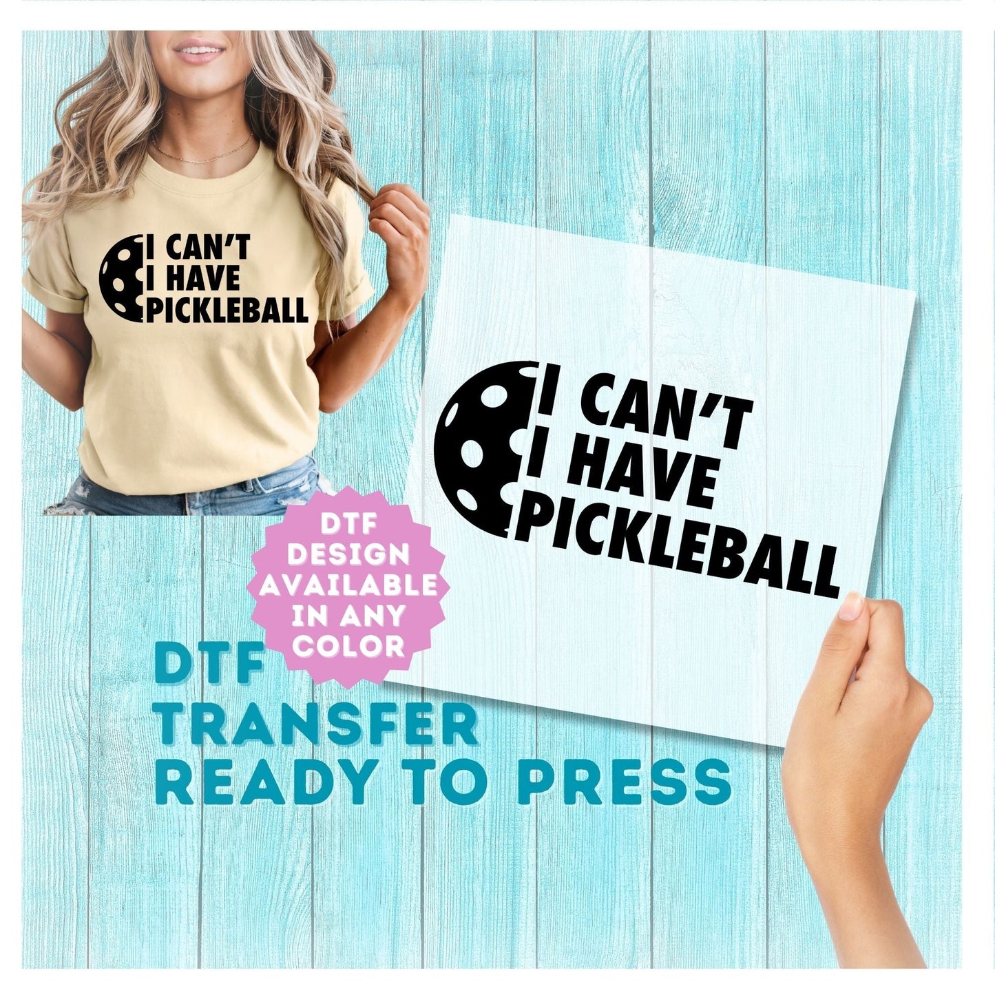 Pickleball DTF Transfer