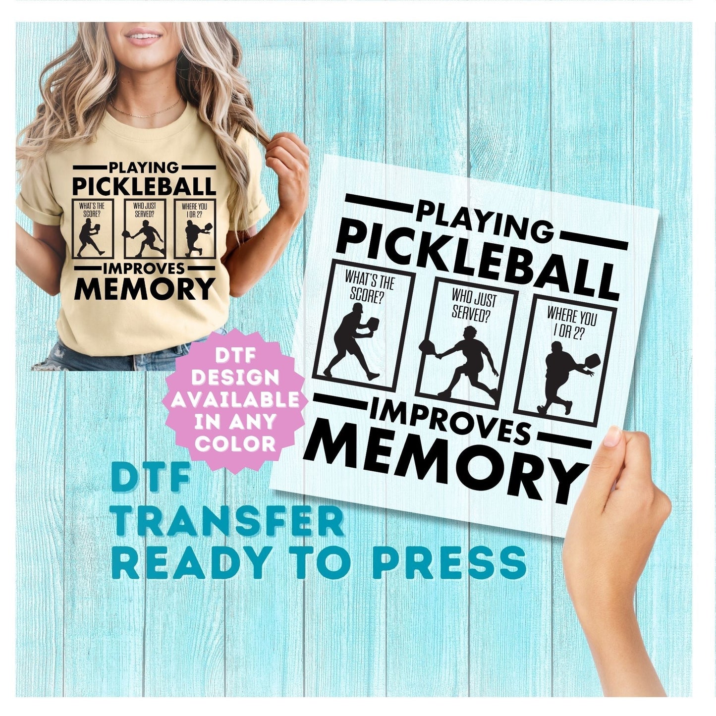 Pickleball DTF Transfer