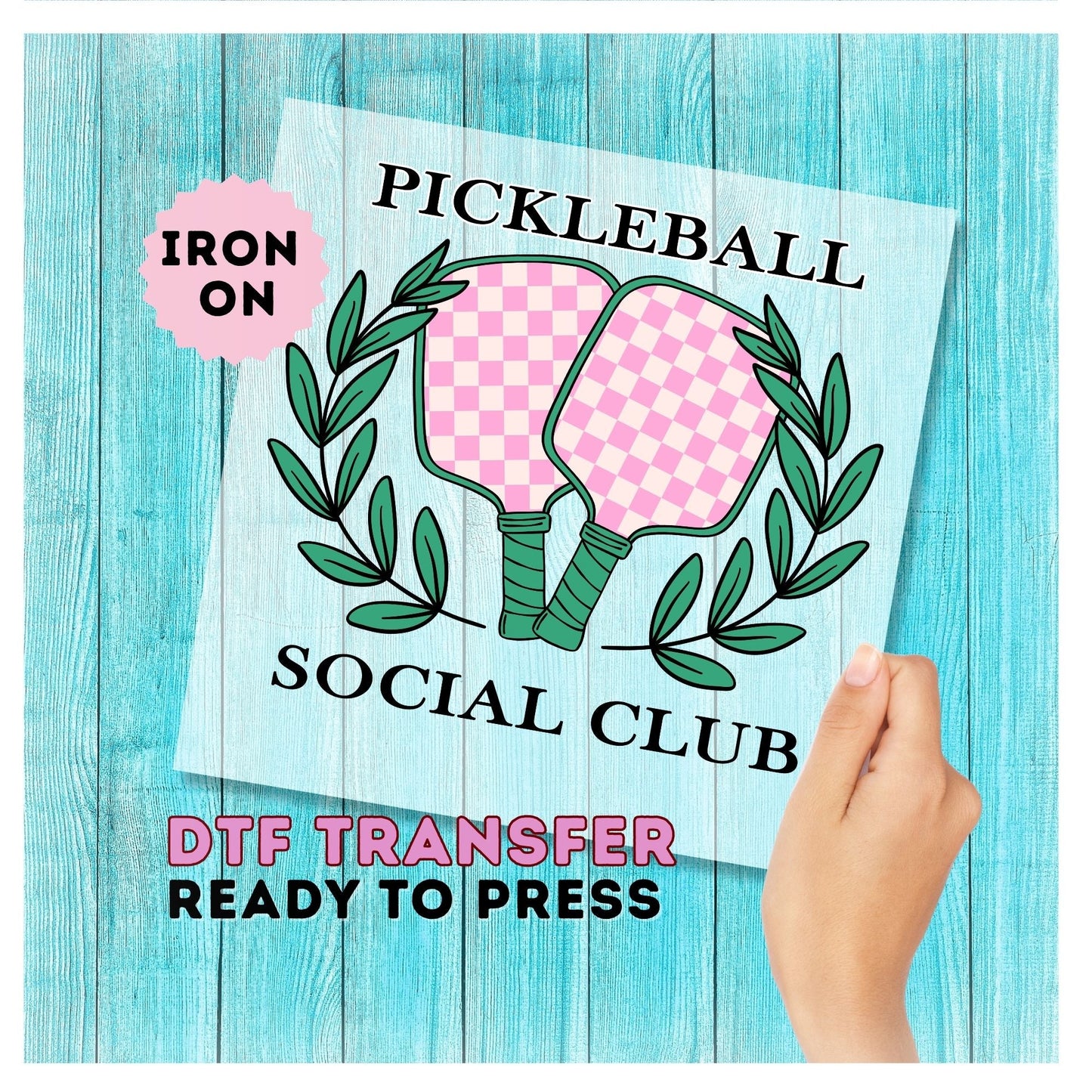 Pickleball Social Club DTF Transfer