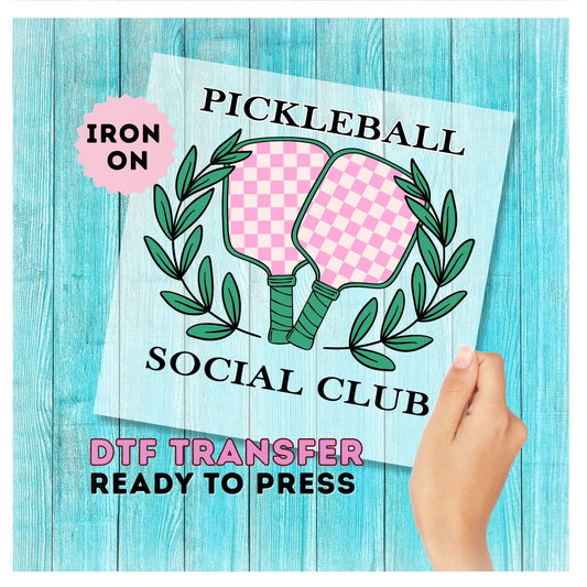 Pickleball Social Club DTF Transfer