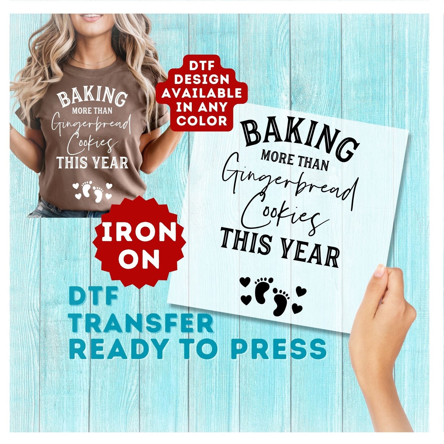 Baking More Than Gingerbread Cookies DTF Transfer