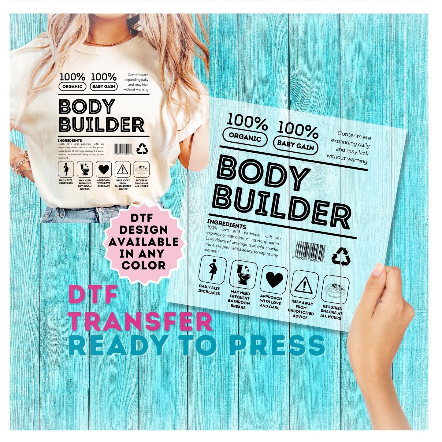 Body Builder DTF Transfer