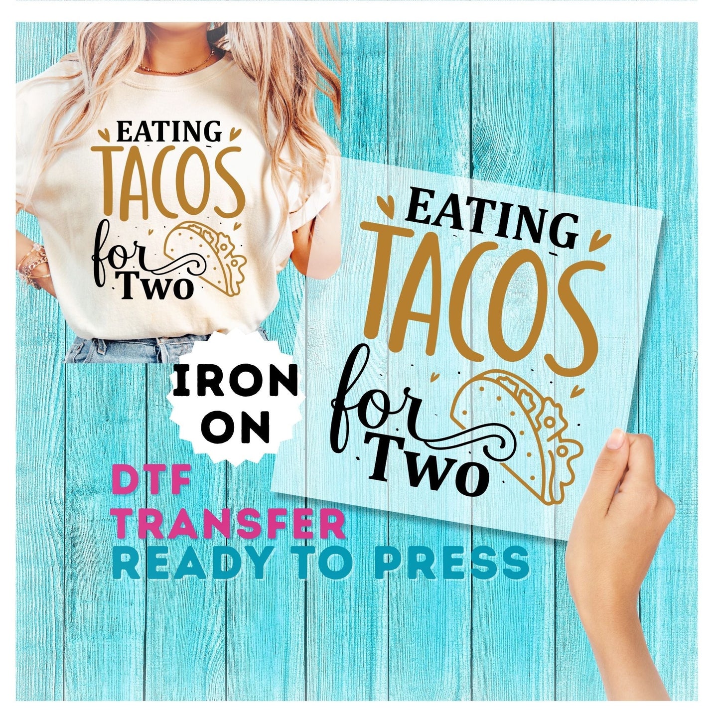 Eating Tacos For Two DTF Transfer