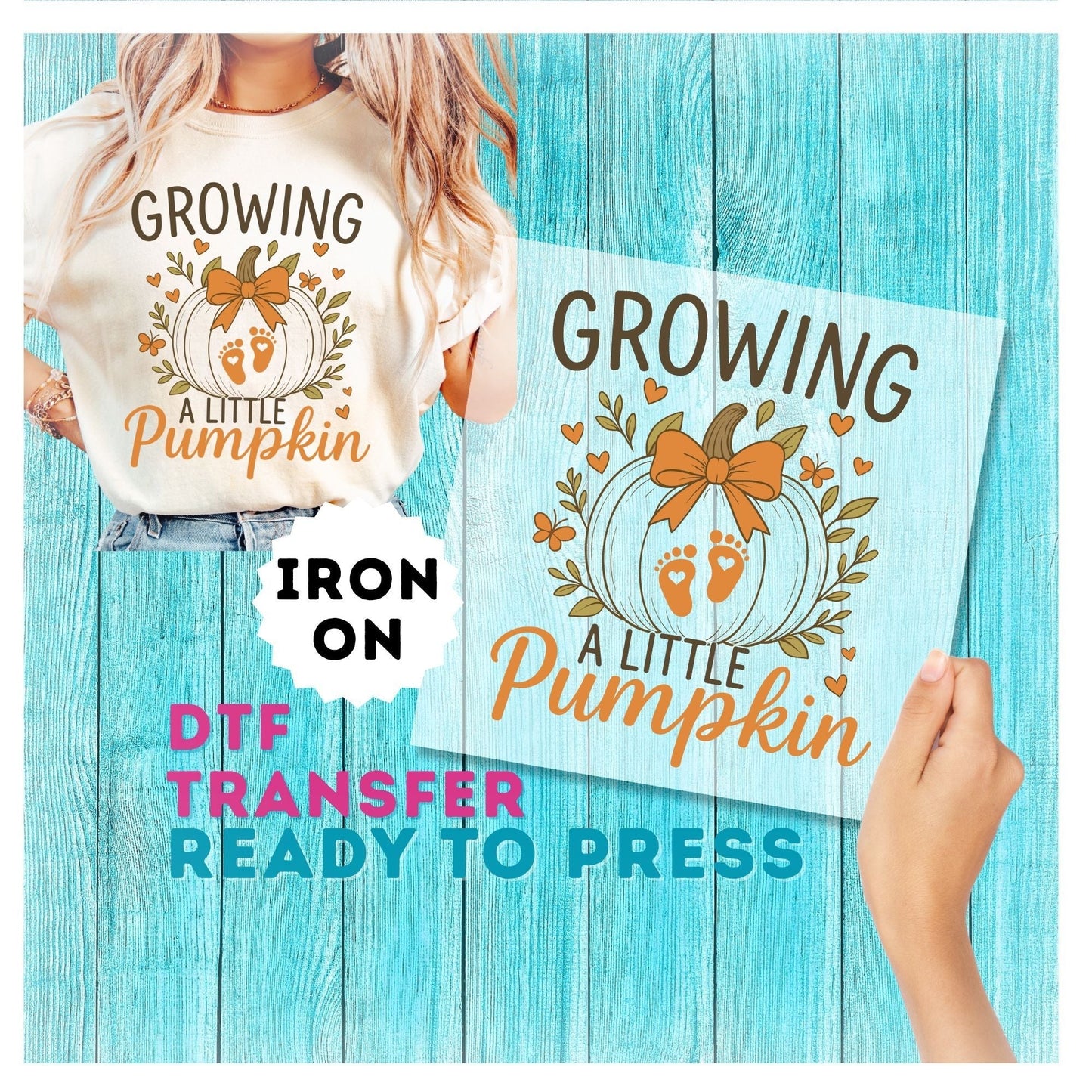 Growing a Little Pumpkin DTF Transfer 262