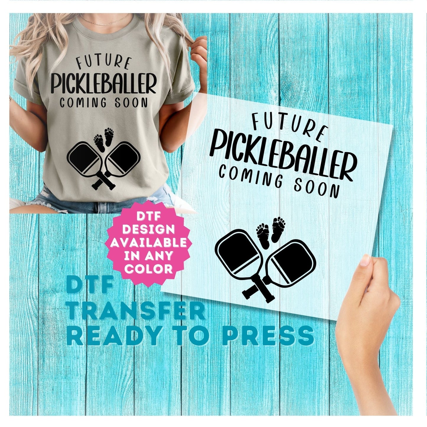 Future Pickleballer DTF Transfer