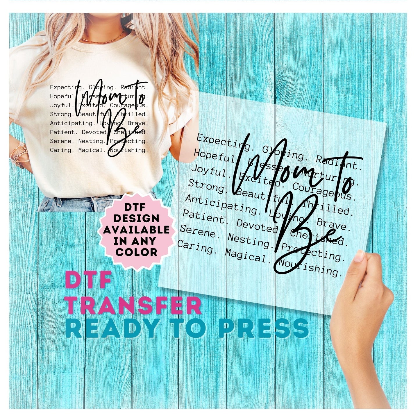 Mom to Be DTF Transfer