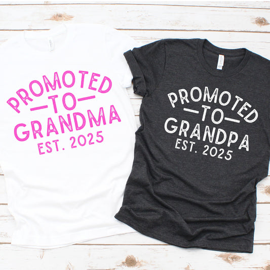 Promoted to Grandma / Grandpa Customize the EST Year