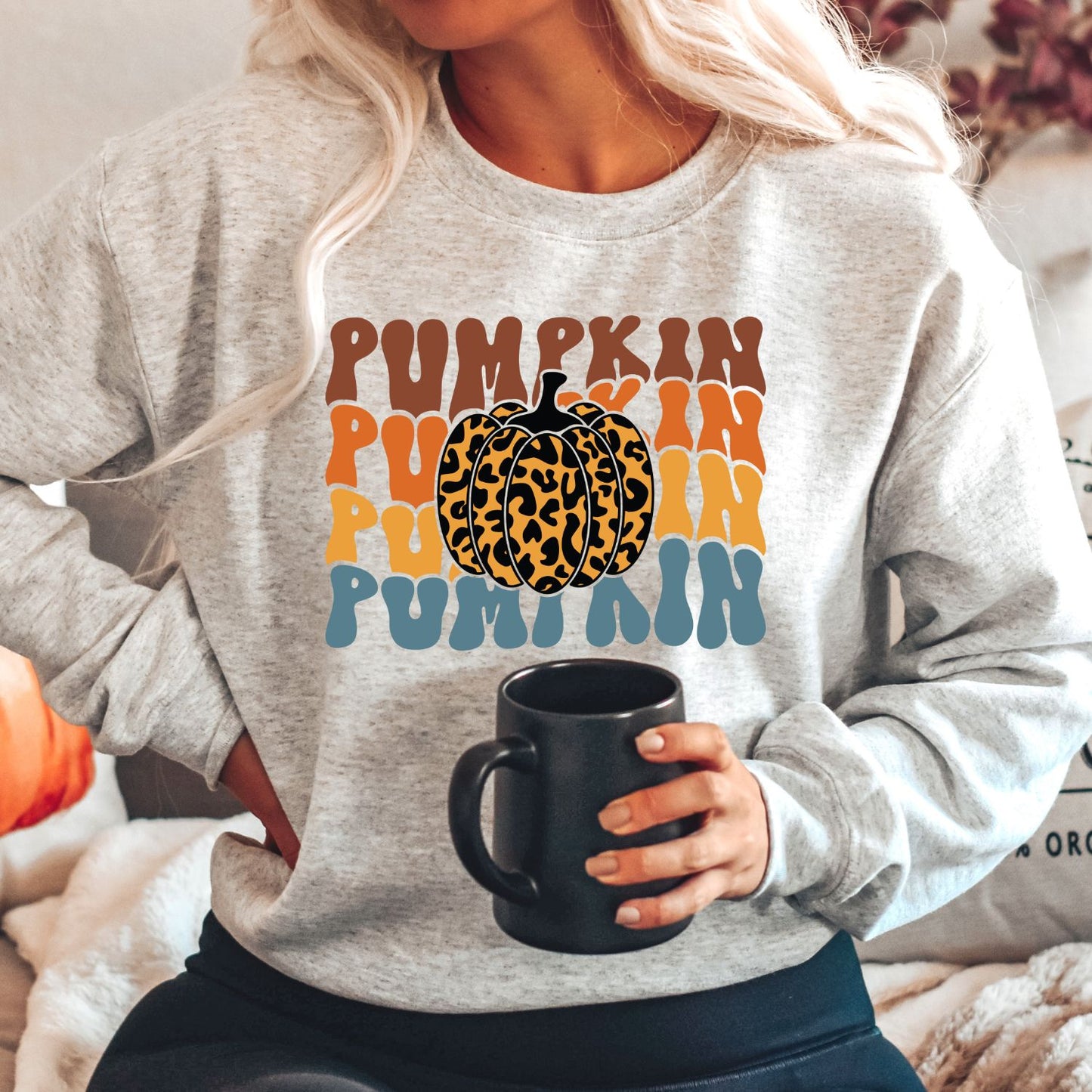 Leopard Pumpkin Sweatshirt