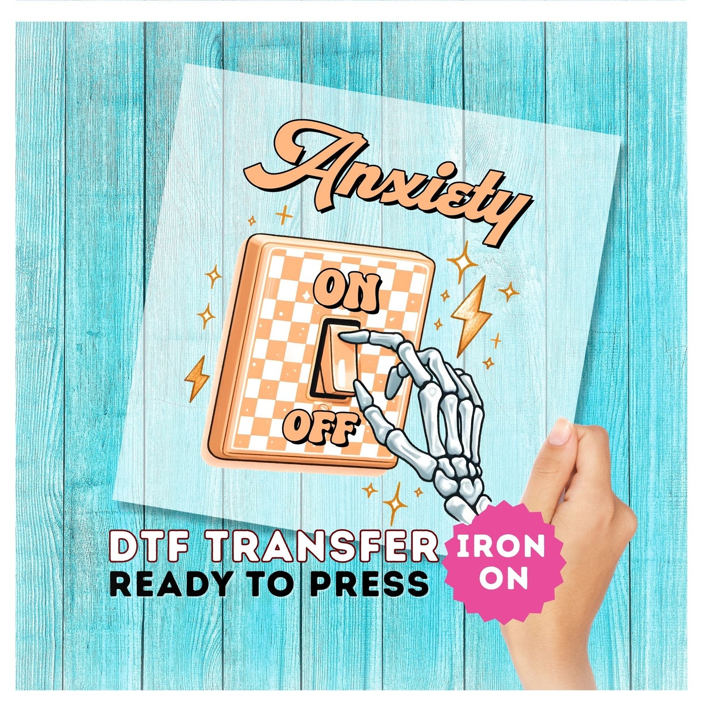 Anxiety DTF Transfer