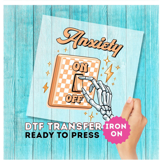 Anxiety DTF Transfer