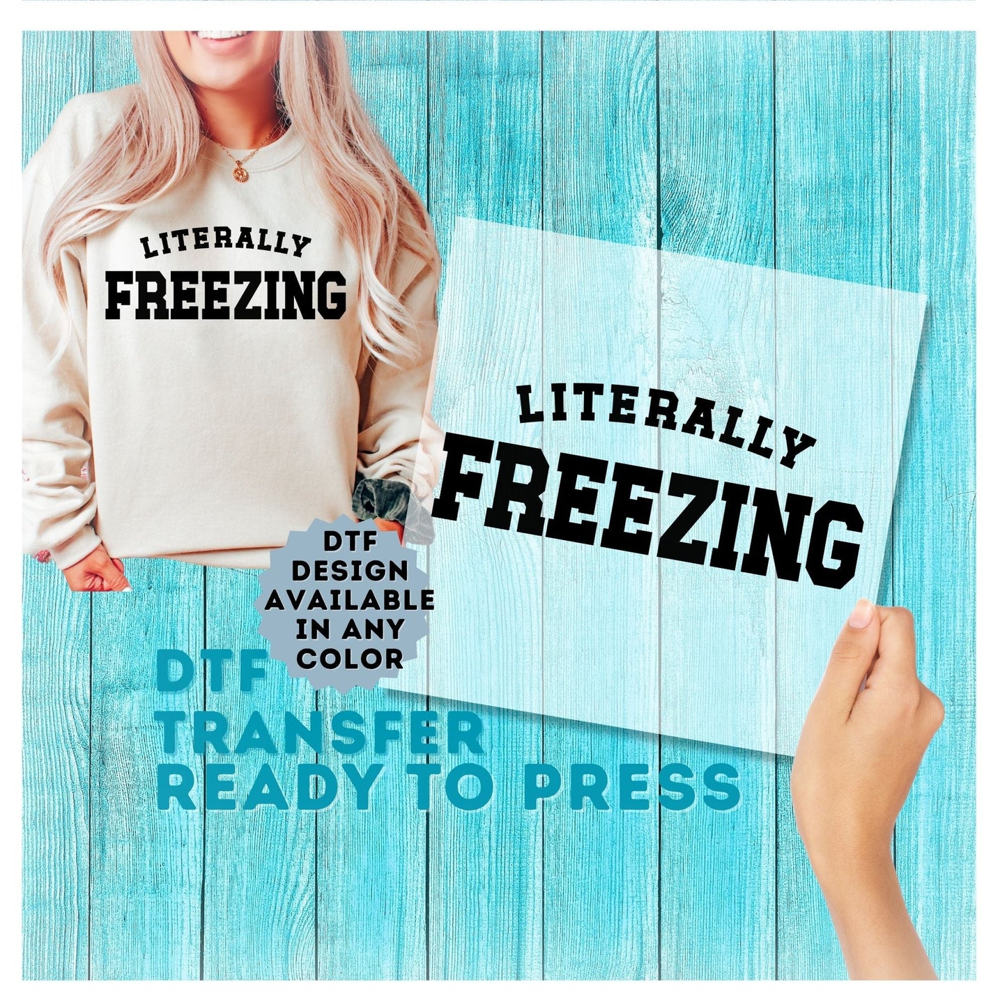 Literally Freezing DTF Transfer