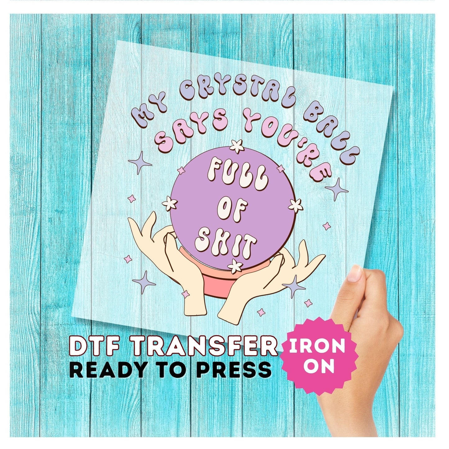 Crystal Ball DTF Transfer