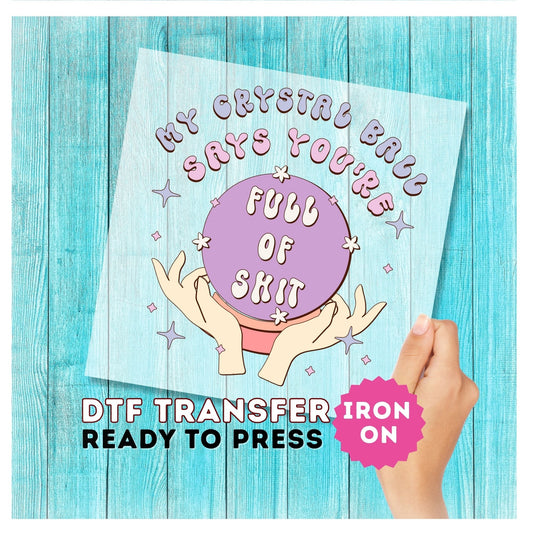 Crystal Ball DTF Transfer