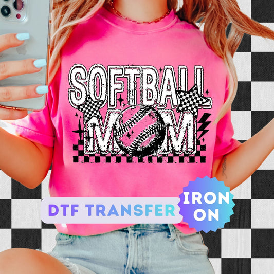 Softball Mom DTF Transfer