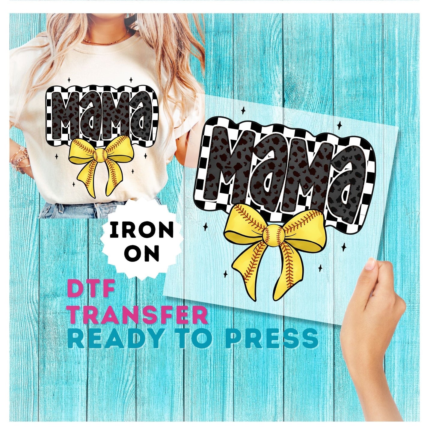 Softball Mama DTF Transfer