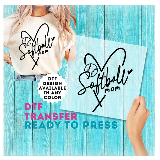 Softball Mom DTF Transfer