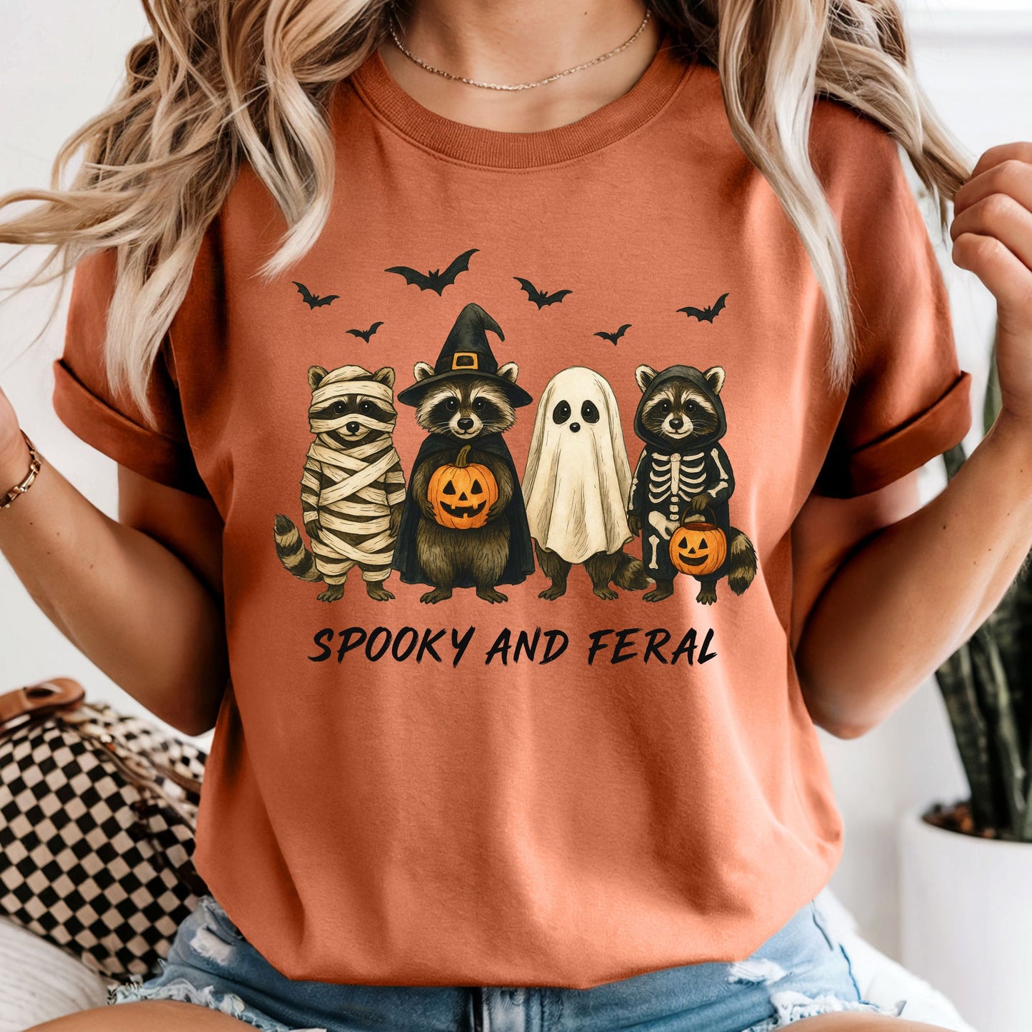 Spooky and Feral - Comfort Colors Tee or Sweatshirt