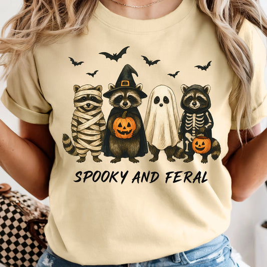 Spooky and Feral - Comfort Colors Tee or Sweatshirt