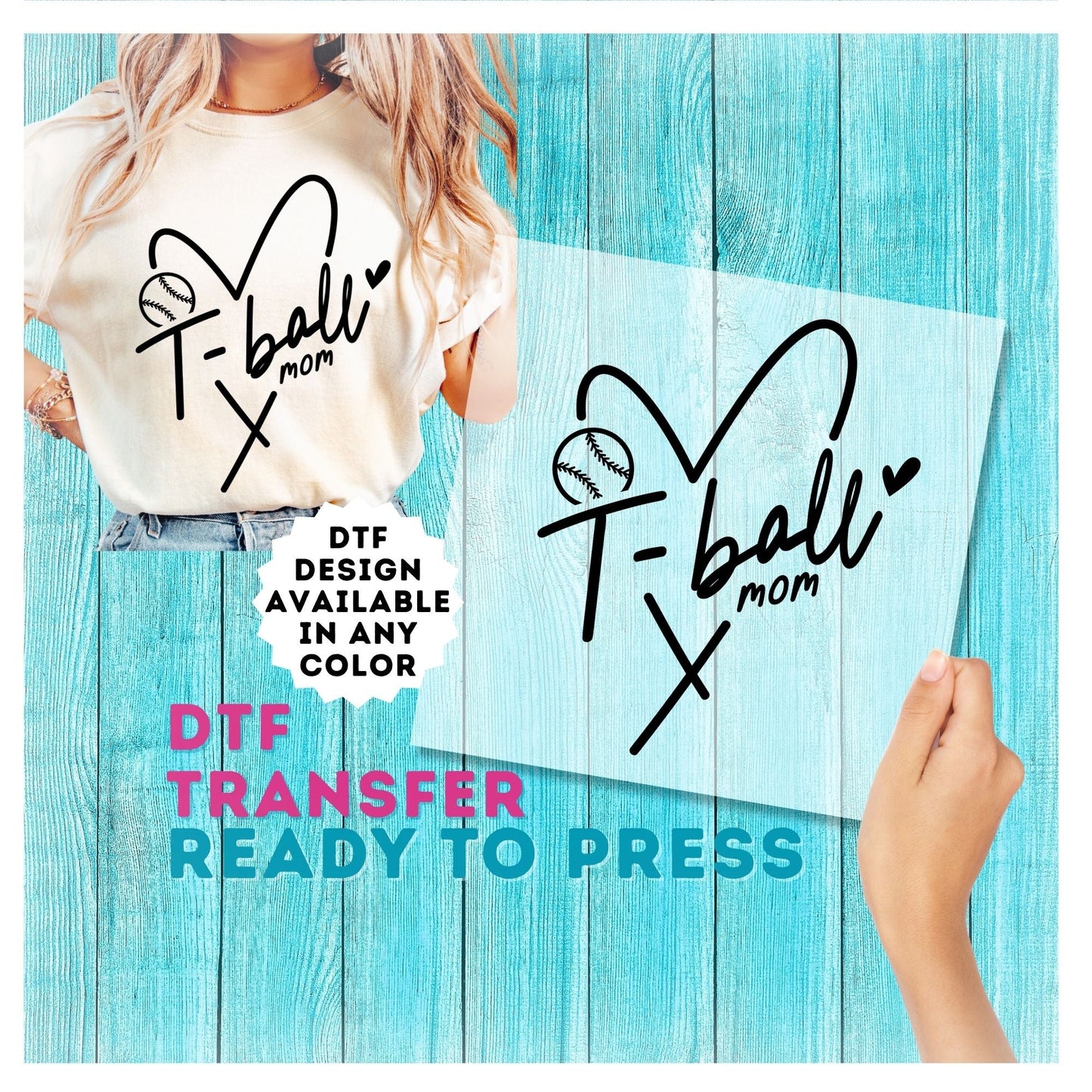T-Ball DTF Transfer