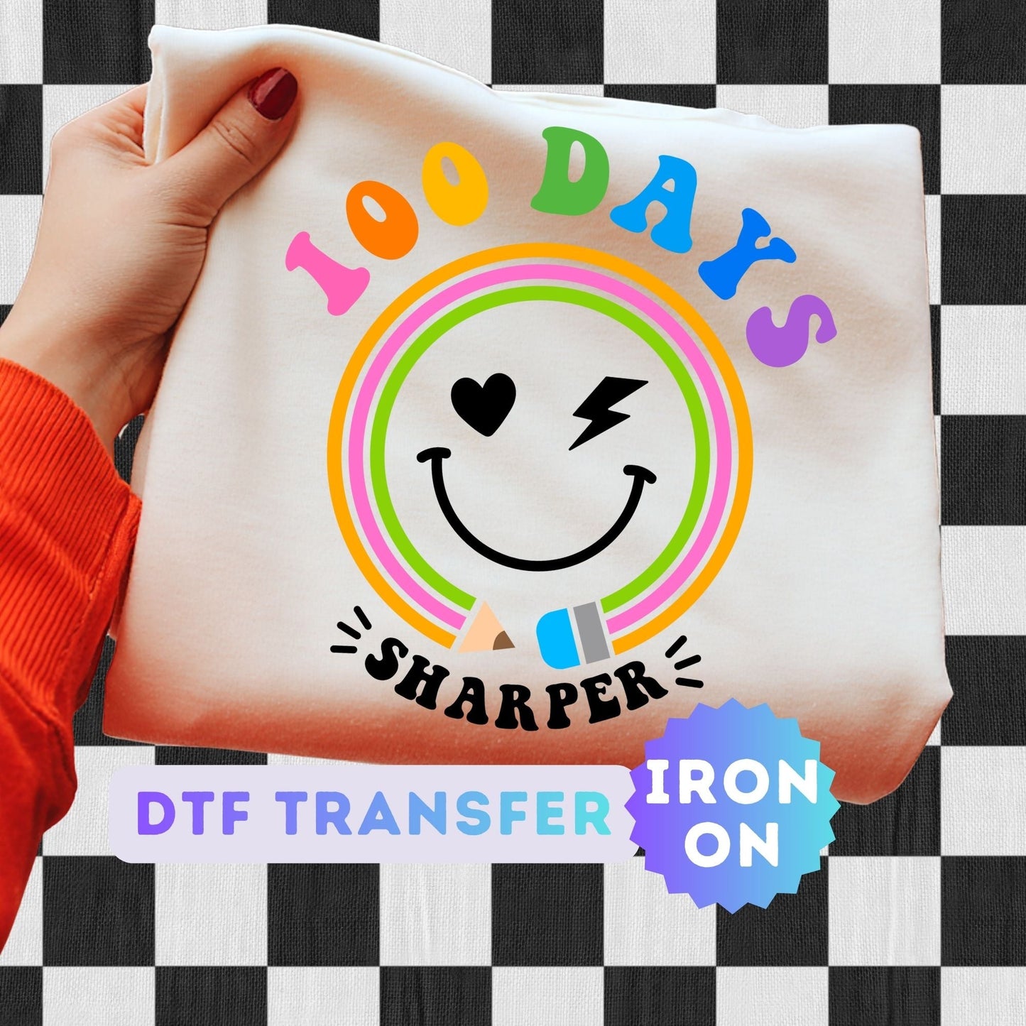 100 Days of School DTF Transfer