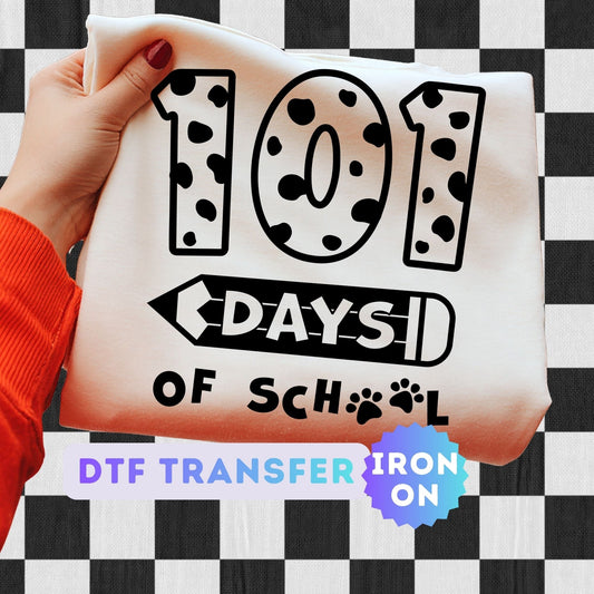 100 Days of School DTF Transfer